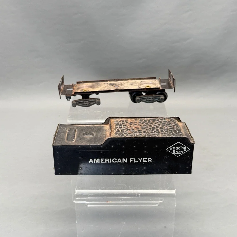 American Flyer Reading Atlantic Locomotive & Tender Parts Lot Bottom Unfit
